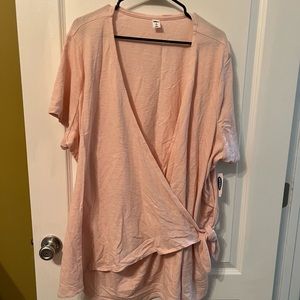 NWT Old Navy short sleeve wrap shirt
